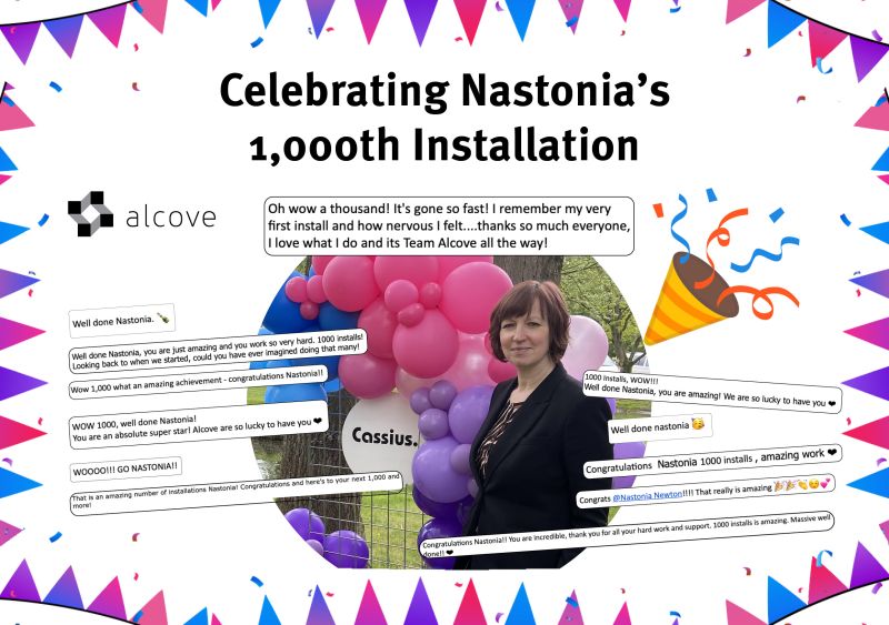 Alcove's Nastonia Joins the Alcove 'Century Club' with 1000 Installations