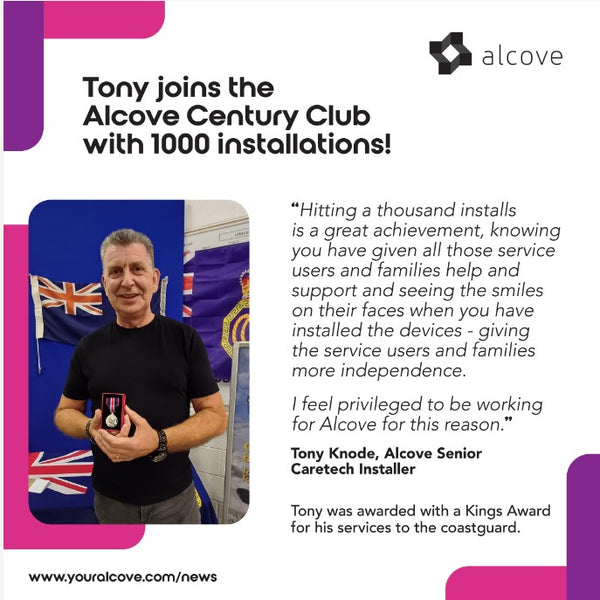🏆Alcove's Tony hits 1,000 Installs, joins the Alcove Century Club🏆